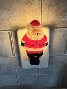 Santa Claus Christmas Night Lights - Tested And Working Vintage - Picture 1 of 7