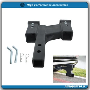 7500lbs Capacity 2 Inch Shank Trailer Dual Hitch Extender For 2 Inch Receiver - Picture 1 of 15