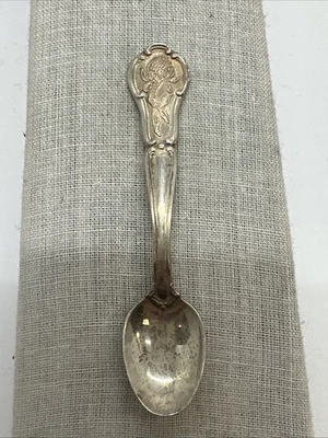 Franklin Mint Sterling Silver State Flower Salt Spoon-Vermont - Image 1 of 4