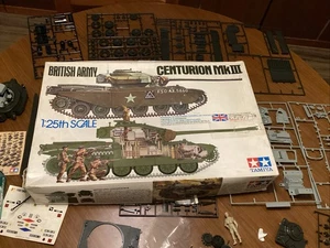 Vintage Model Kit Tamiya 30614 4500 British Army Centurion Mk III Scala 1/25 - Foto 1 di 24