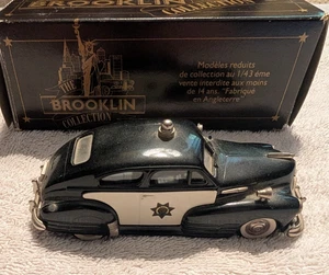Brooklin 1948 Chevrolet Aero Sedan Police Car #50 1/43 in Box - Picture 1 of 10