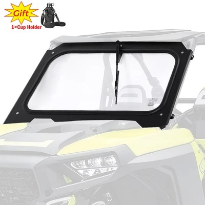 Pára-brisa de vidro com limpador manual para 2014-2018 Polaris RZR XP 1000/4 Turbo Trail - Imagem 1 de 4