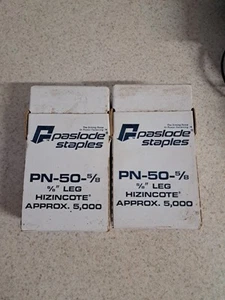 Grapas Paslode vintage 5000 unidades PN-50-5/8 pierna Hizincote 2 cajas nuevas - Imagen 1 de 7