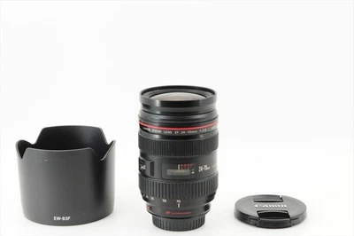Canon EF 24-70mm F/2.8 L USM Lens + Hood Near Mint From Japan #24299E - Image 1 of 4