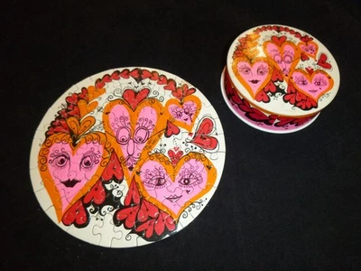 Vtg 1968 Springbok Love Thingies Jigsaw Puzzle #9033  Sandy Miller COMPLETE - Image 1 of 4