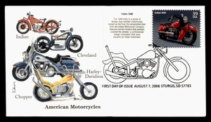 DR WHO 2006 FDC MOTORCYCLE EDKEN CACHET INDIAN 1940 R09800 - Picture 1 of 2