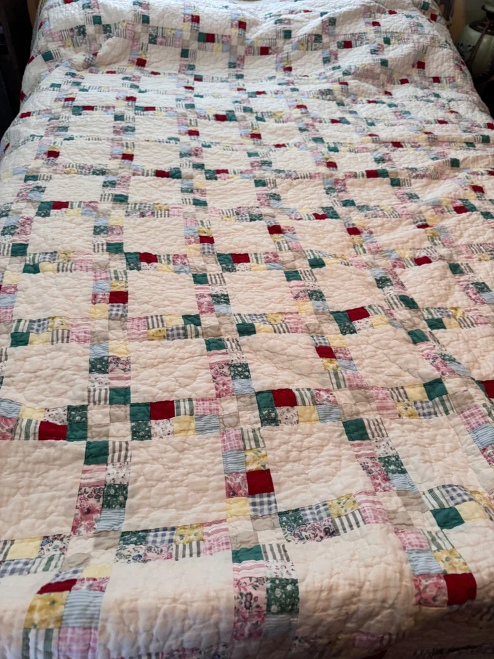 Edredón Ralph Lauren Patchwork Doble Cadena Irlandesa Completo/Reina Multicolor Algodón Foto 1 de 4