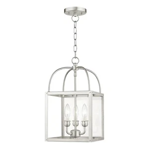 Livex Lighting 3 Light BN Chain Hang/Ceiling Mount - Picture 1 of 11