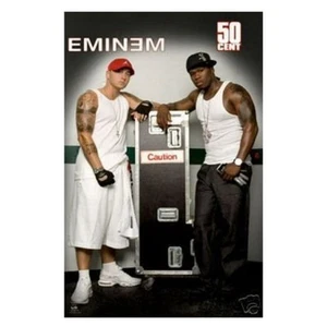 Eminem & 50 Cent Funky Poster #6627 STILL SEALED 2005 - Picture 1 of 5