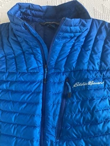 Eddie Bauer First Ascent Stormdown Weste Royal Blau Large Top Zustand - Bild 1 von 9