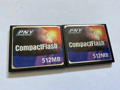 Lot 3pc 512mb PNY compact flas CF I  memory card for old DSLR Nikon Canon - Image 1 of 2