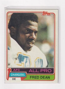 1981 Topps Football - All Pro # 520 Fred Dean schöne Karte - Bild 1 von 2