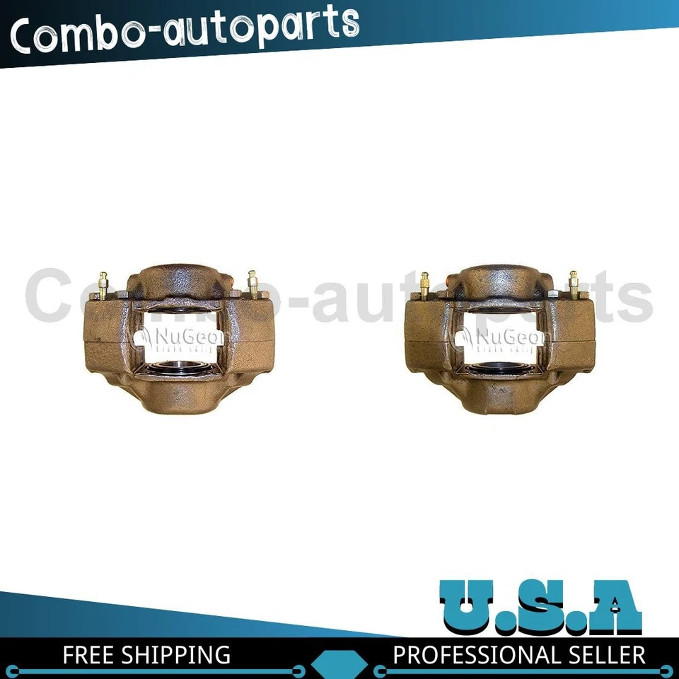 Pinza de freno de disco delantera izquierda derecha 2 piezas para Volkswagen Vanagon 1980-1985 Foto 1 de 4