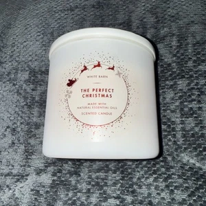 BATH & BODY WORKS The Perfect Christmas 3-WICK CANDLE Santa LID 14.5 FL OZ NEW - Picture 1 of 3