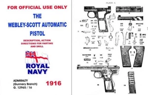 Webley & Scott 1916 Automatic Pistol Admiralty Manual - Picture 1 of 1
