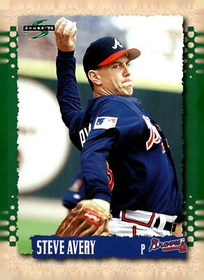 1995 Score #185 Steve Avery - Image 1 of 2