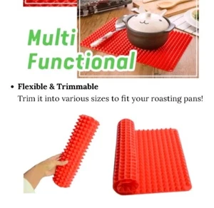 Tappetino da Forno in Silicone Padella da 2 Confezioni Grandi 16"x11" Antiaderente per Cucinare Sana - Foto 1 di 7