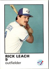 1987 Toronto Blue Jays Fire Safety Rick Leach #NNO Toronto Blue Jays