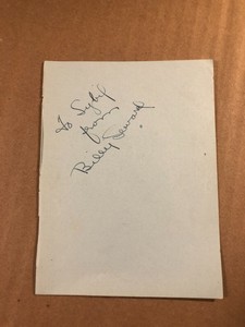 Billie Seward Extremely Rare Very Early Autographed Page From '36 Westerns