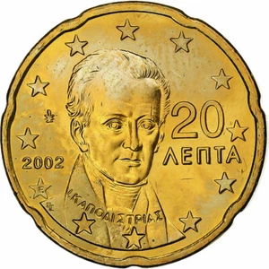[#1502002] Griechenland, 20 Euro Cent, 2002, Athens, STGL, Messing, KM:185 - Zdjęcie 1 z 2