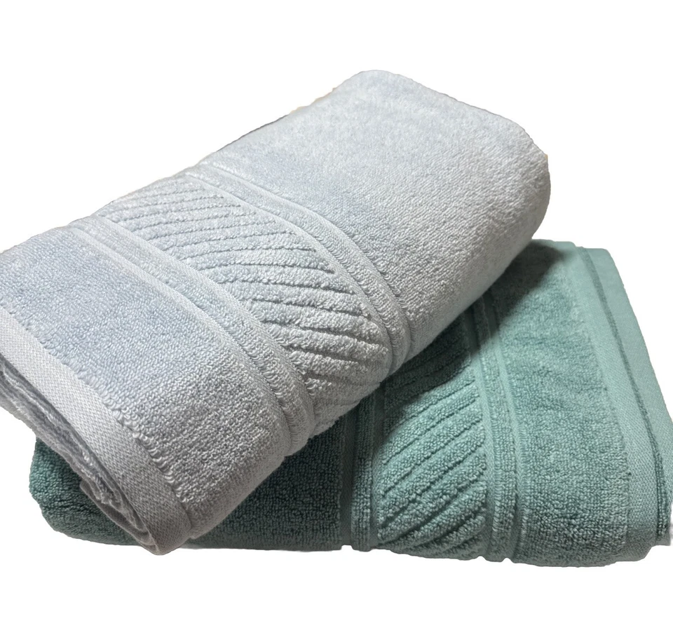 (2) Toallas de baño spa 100 % algodón COLECCIÓN MARTHA STEWART, 30" X 54" Foto 1 de 4