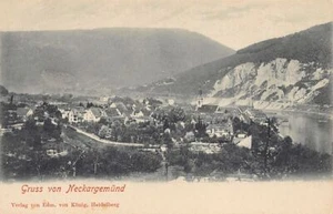 Alemania - Neckargemünd (BW) saludo de Neckargemünd vista total editorial de E - Imagen 1 de 2