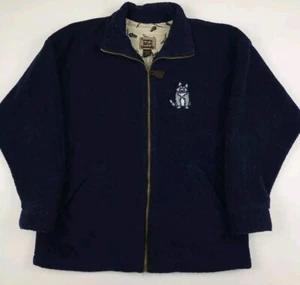 Chaqueta De Colección Marc Tetro Canadá Husky Perro Patrón Vellón Cremallera Rara De Colección Forrada EE. UU. - Imagen 1 de 7