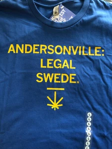 Andersonville Legal Swede Standard Large Royal Blue New with Tags Raygun T-Shirt - Picture 1 of 4