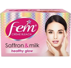 Fem Cream Bleach (Saffron & Milk)- 40gm (Pack of 2) - Picture 1 of 3