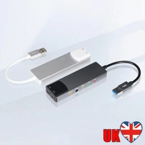 USB Sound Card 7.1 5.1 Channel External Audio Converter SPDIF for Laptop Desktop - Photo 1/18