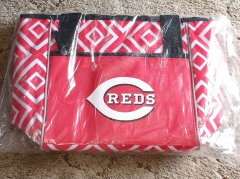 Cincinnati Reds 16 Can Cooler Tote NEW IN BAG Cover