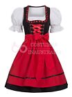 Womens Oktoberfest Costume Bavarian Beer Maid Wench German Gretchen Fancy Dress