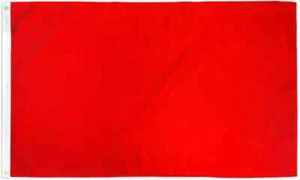 Red Solid Color 2x3ft Blank Poly Flag for Sublimation, Crafts, Events - Picture 1 of 3