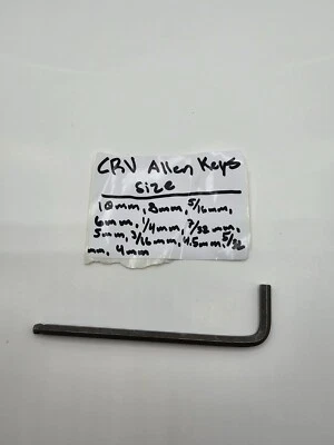 ( QTY 11 ) Hex Key Allen Wrench Mini Metric Short Long Arm CrV Steel 4-10MM - Image 1 of 4