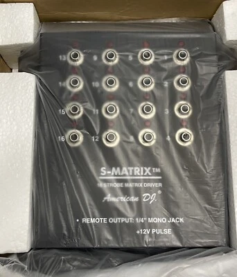 S-Matrix 16 Strobe Matrix Driver American DJ Lighting Controller [NEW IN BOX] - Image 1 of 4