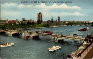 AK Lambeth Bridge Houses Of Parliament London England unbespielt - Bild 1 von 2