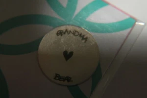 Origami Owl Living Locket Plates Medium (new) GRANDMA BEAR - SILVER - Picture 1 of 1