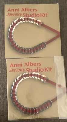 ANNI ALBERS ювелирных изделий: сделать свой собственный ожерелье набор #3 красный лот из 2 редкая новый - Изображение 1 из 4
