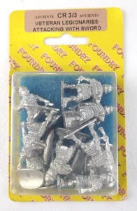Foundry Miniatures Ancients Veteran Legionaries Attacking w Sword Figures CR 3/3 - Picture 1 of 4