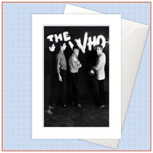 60er Jahre MUSIKLEGENDEN - THE WHO Deluxe Grußkarte. Prägung kann gerahmt werden. - Bild 1 von 2