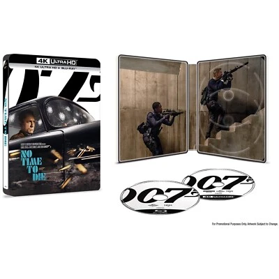 No Time To Die Limited Edition Steelbook [12] (2 Disc) 4K UHD/Blu Ray IMPORT NEW - Image 1 of 3