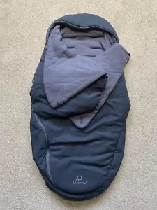 🖤QUINNY BUZZ UNIVERSAL BLACK CHARCOAL FOOTMUFF COSYTOES CARRYCOT SLEEPING BAG🖤 - Picture 1 of 1