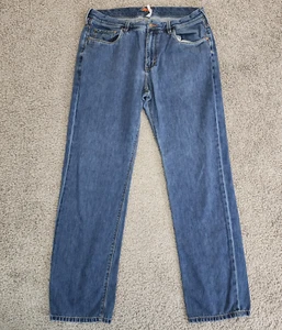 Tommy Bahama Jeans Mens 38x34 Blue Denim Standard Fit Straight Leg Casual - Picture 1 of 15