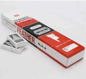 100 Feather Double Edge Razor Blades Made in Japan!! - Picture 1 of 5