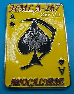 USMC HMLA-267 OEF 11.1 Apocalypse 3rd Recon Afghanistan Military Challenge Coin - Picture 1 of 4