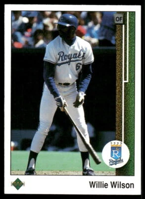 Willie Wilson 1989 Upper Deck #244 Kansas City Royals - Image 1 of 2