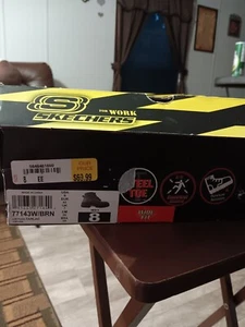 Men Skechers Steel Toe Ŵork Boots Size 8 - Picture 1 of 6