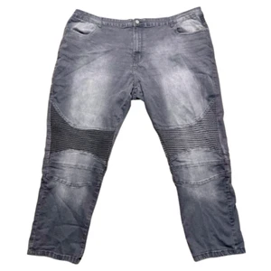 Steve's Jeans Mens 48x32 Black Y2K Streetwear Distressed 90s Skater Punk Hip Hop - Picture 1 of 6