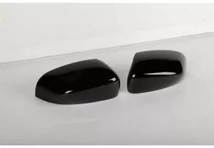 Black Side Rearview Mirror Caps Cover For Jeep Compass 2017-2023 Cherokee 2014+ - Foto 1 di 10