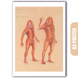 Doctor Who: Zygon Design Artwork (Reproduction A3 Poster) - Foto 1 di 4